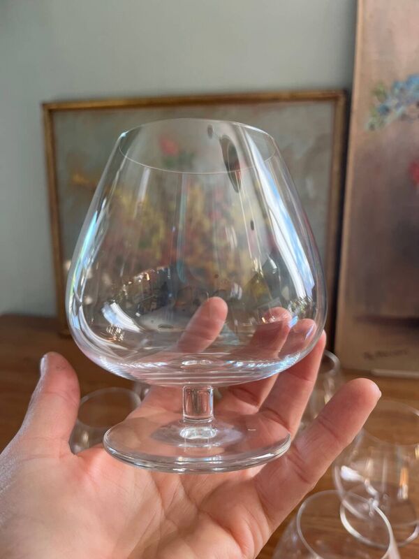 Verres à cognac cristal St Louis