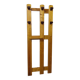 Vintage pine wall coat rack