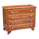 Vintage oak chest of drawers from the 50s compass feet 4 drawers