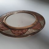 Vintage brass mirror 16x16cm
