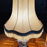 Porcelain and fabric lamp