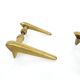 2 pairs of modernist solid brass door handles 1950–1960