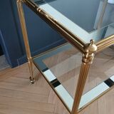 Rolling dessert with removable gold metal tray