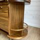 Bar cart / Vintage Art Deco service trolley – Wood and copper