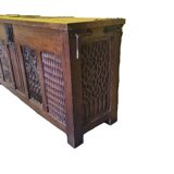 Oak chest with Gothic panels, France, 16th century