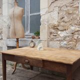 Table basse table de ferme brute