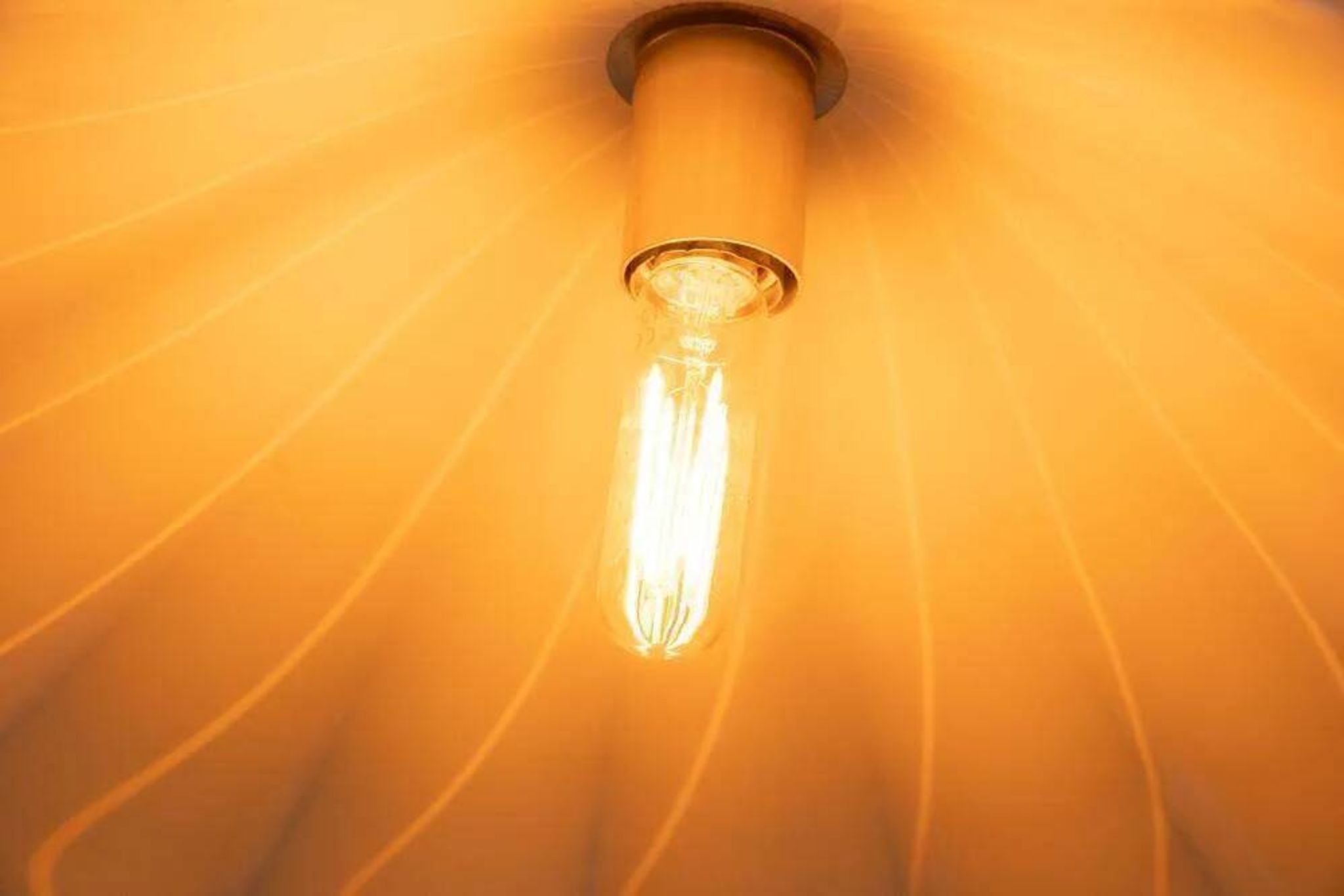 Vintage glass suspension lamp Kalmar Fazzoletto