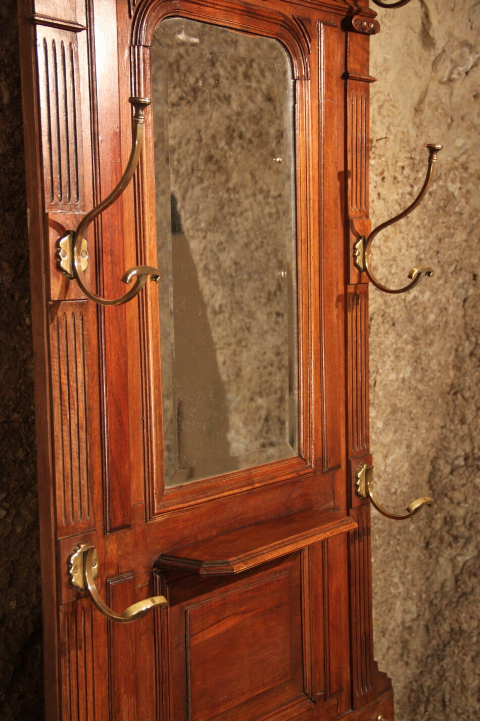 Walnut coat hanger from the 1930