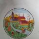 Set of 5 Italian ceramic dishes with country decor