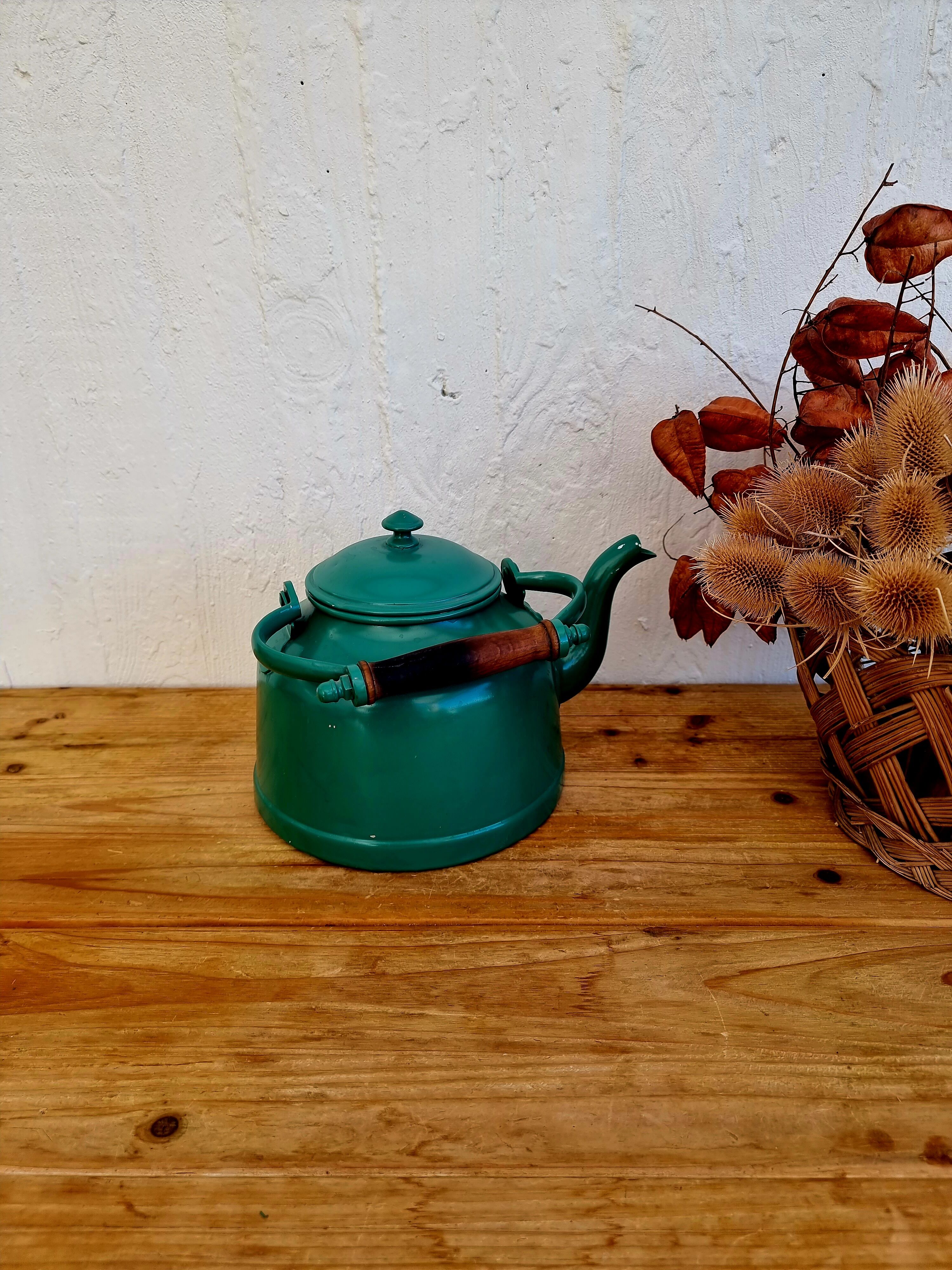 Vintage aluminum kettle