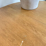 Vintage extendable round dining table Omann Jun