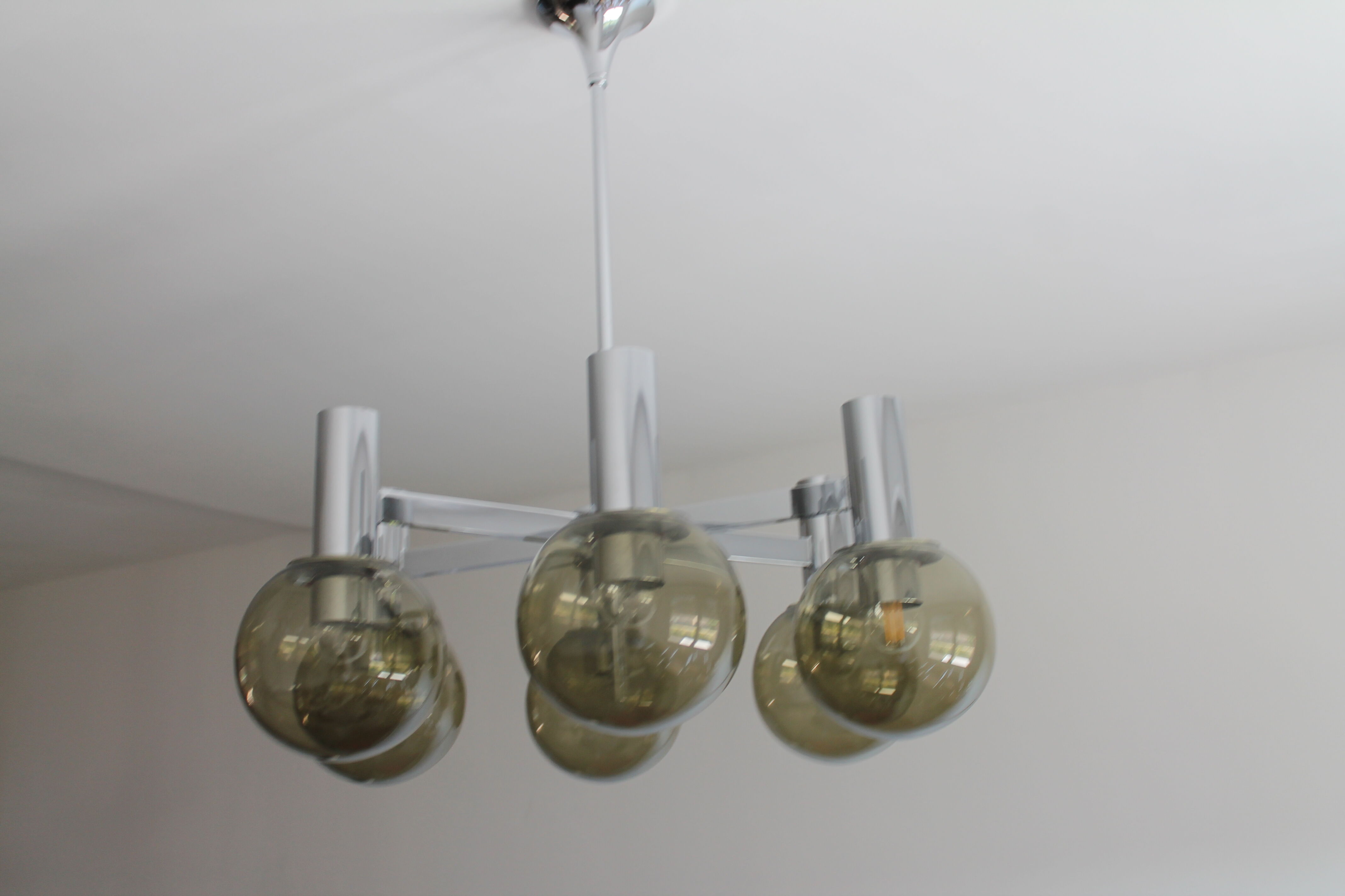 Sputnik chandelier by Kaiser Leuchten vintage 1960