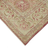 Handmade turkish contemporary 1980s beige wool carpet