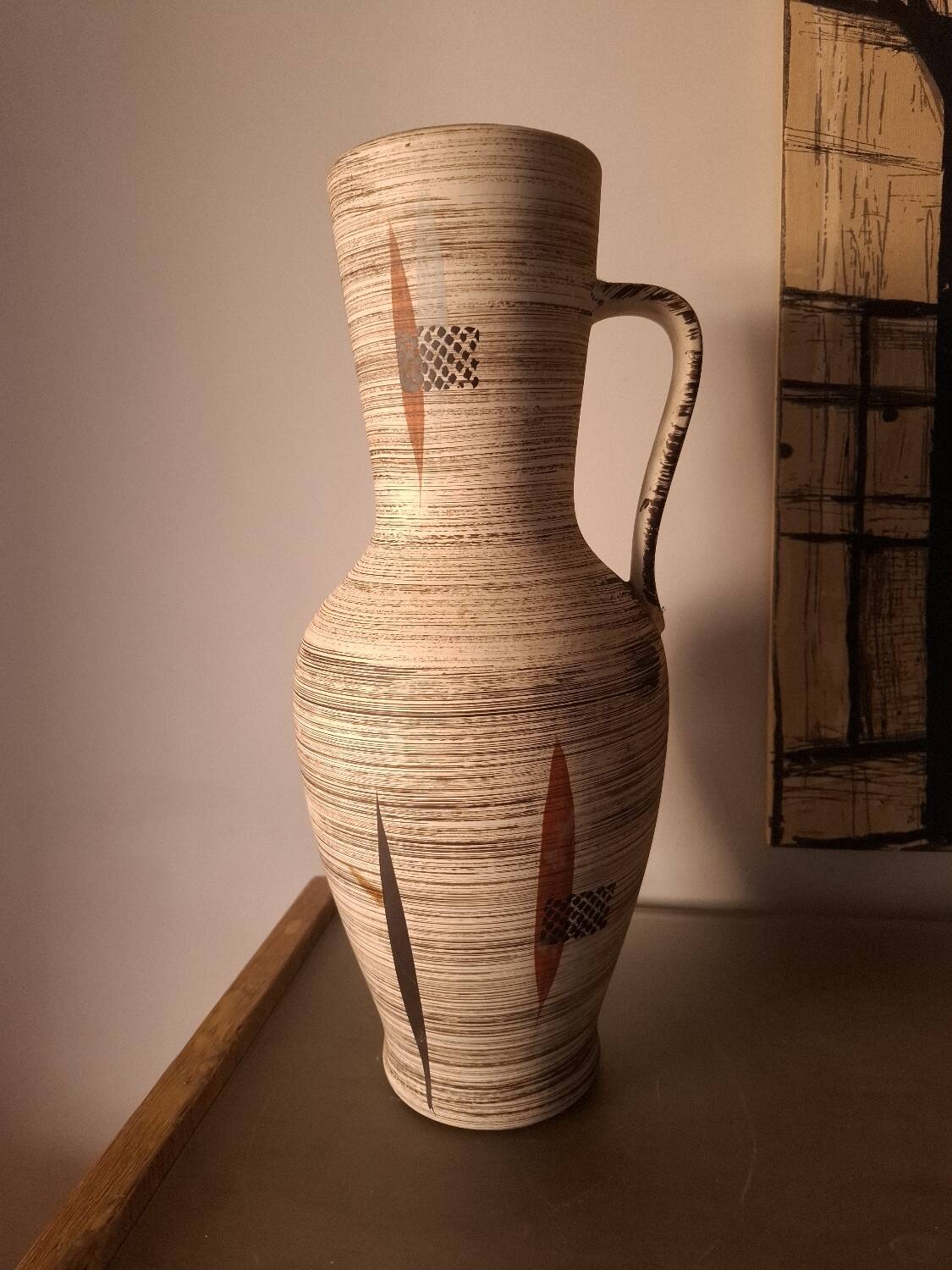 Vase en céramique, années 60