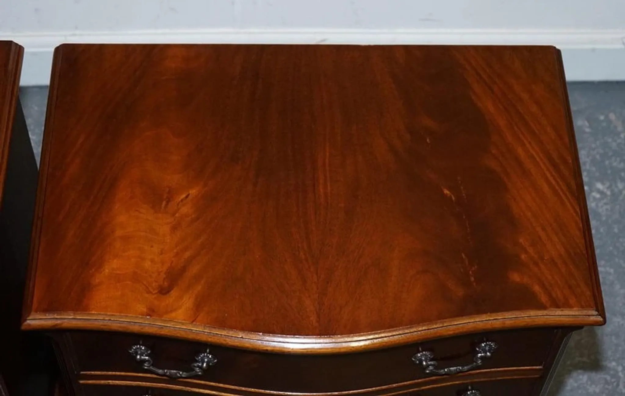 Large Wooden Bedside Tables, Set of 2