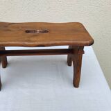 Old small vintage farm stool