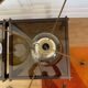 Paire de lampes en verre fumé et chrome