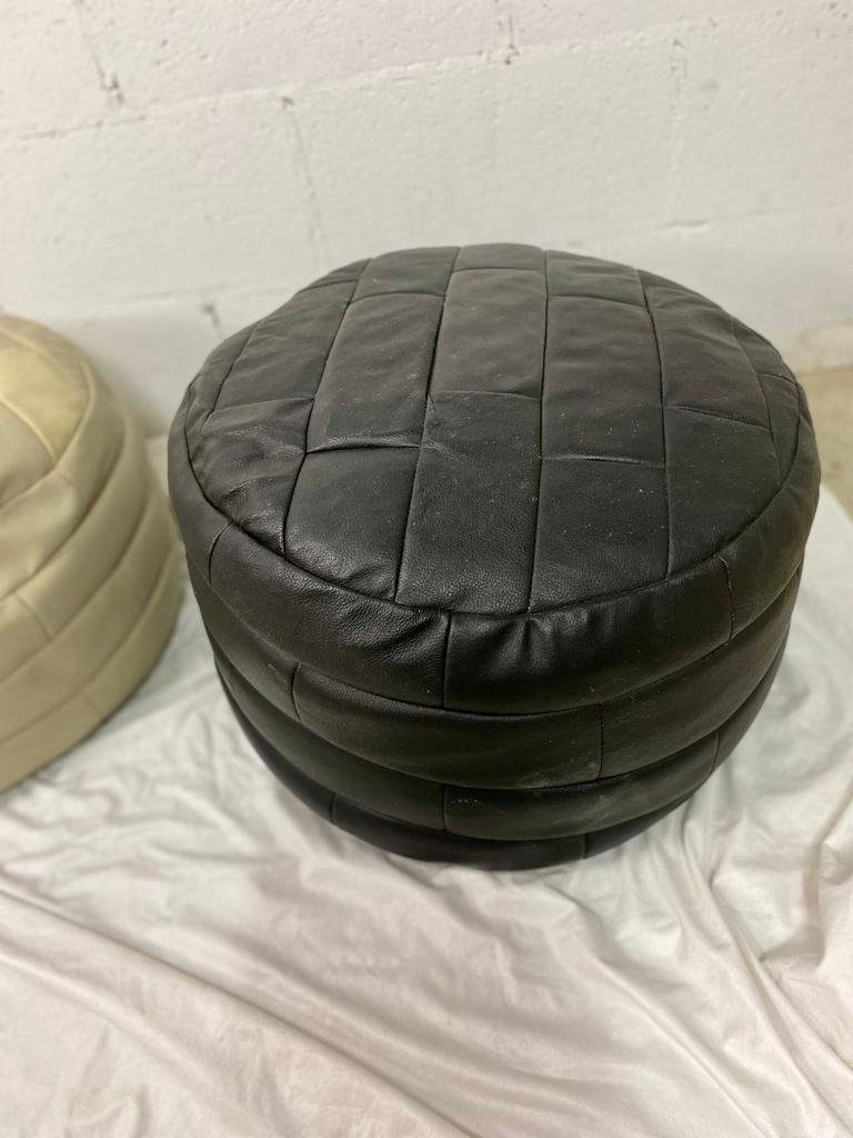 Vintage patchwork ottoman