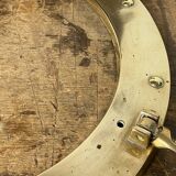 Brass porthole mirror