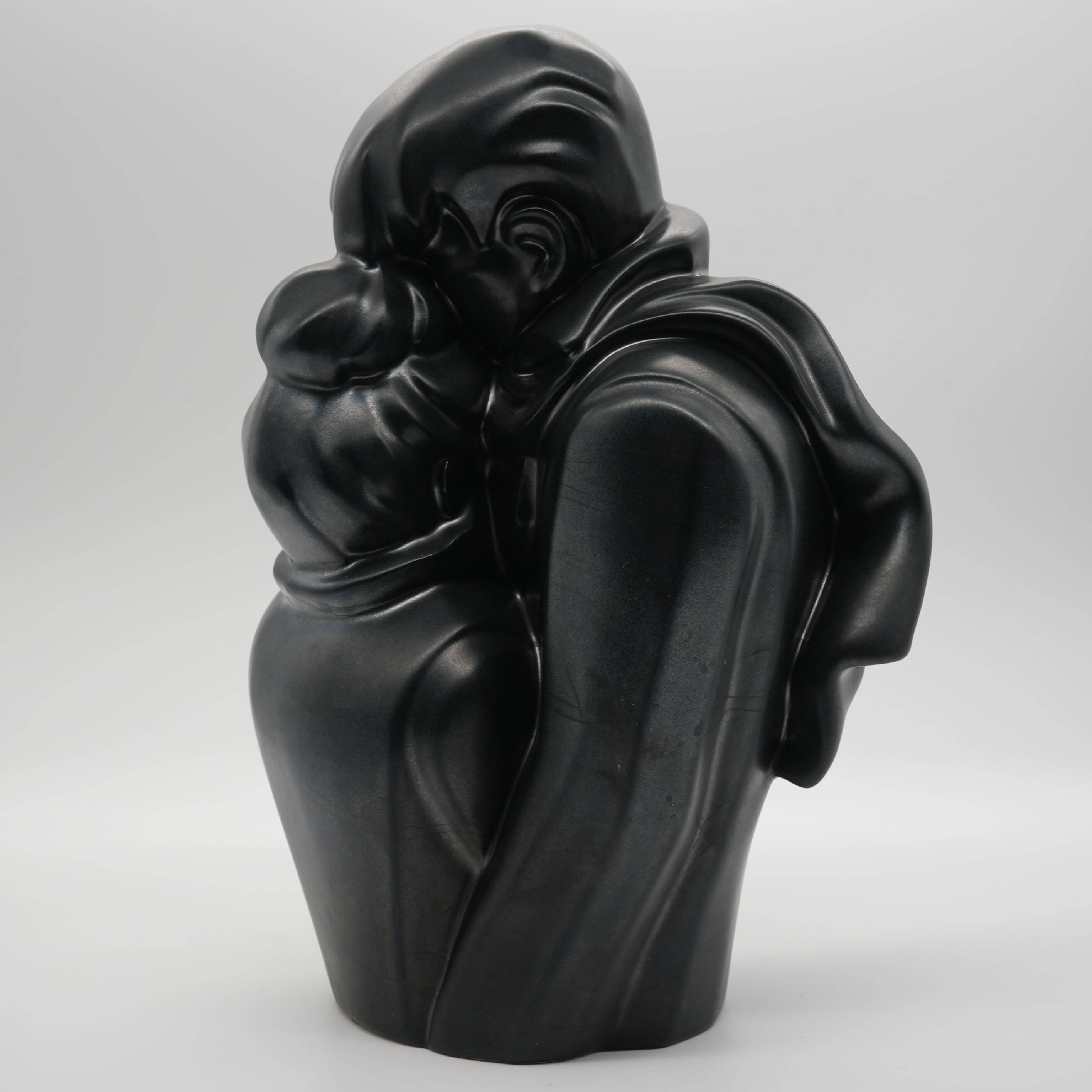 Figurine, loving couple, Scandinavian ceramic, 1970s
