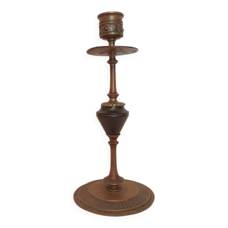 Bougeoir ancien bronze