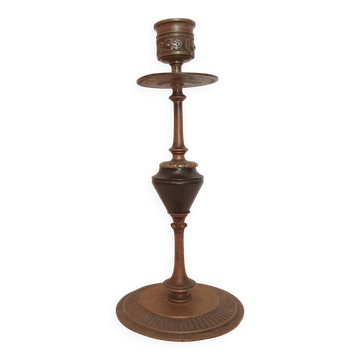 Antique bronze candlestick