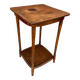 Table D’appoint Sellette Ancienne Bois Tourné Brut Décoration Vintage