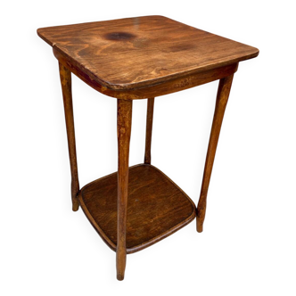 Table D’appoint Sellette Ancienne Bois Tourné Brut Décoration Vintage