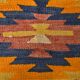 5x6 Green & Blue Tribal Hand Woven Kilim Area Rug, 160x190Cm