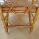 Bookcase, rattan shelf, 70s