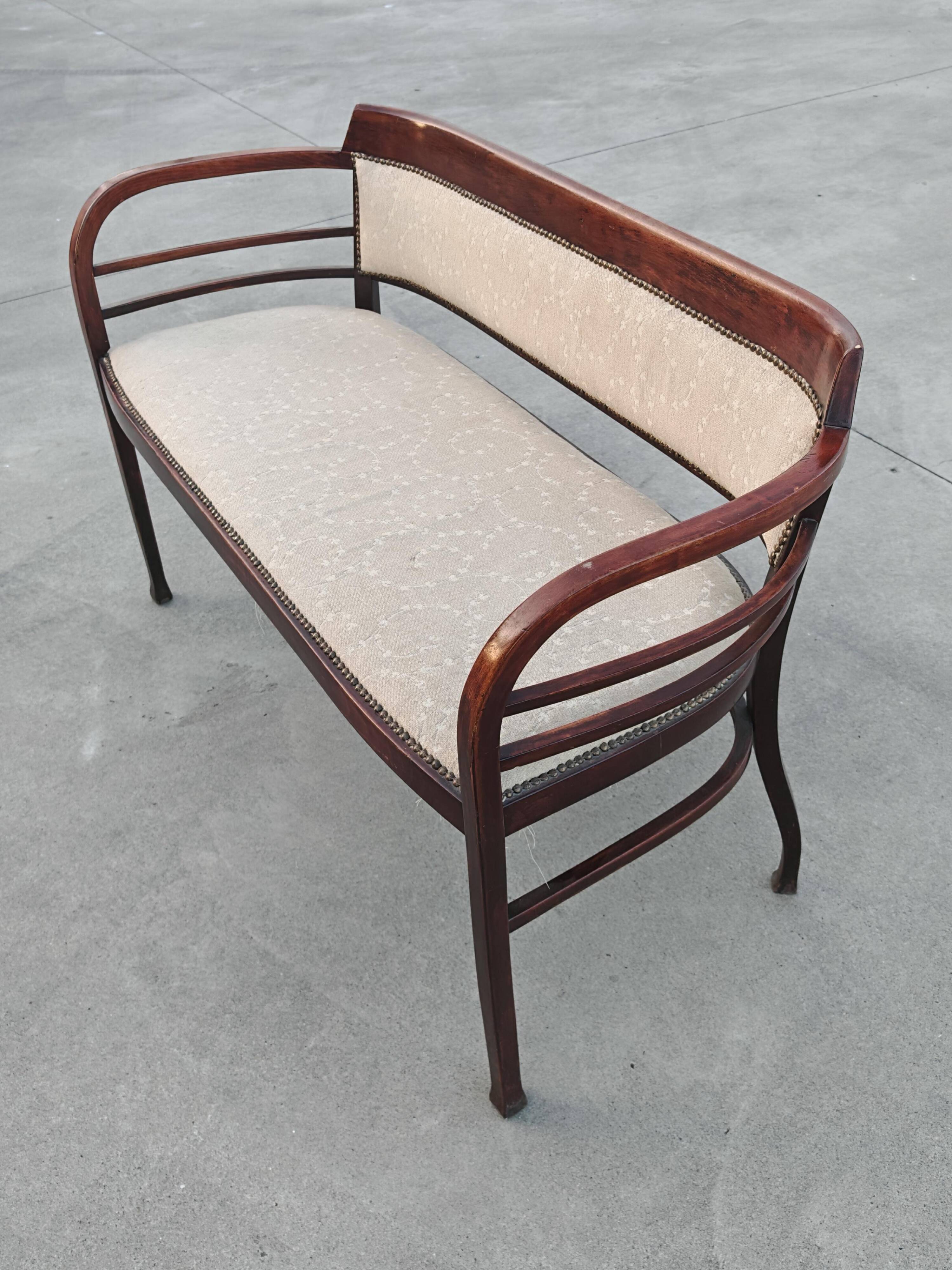 Canapé Vienna Secession No. 6214 by Otto Wagner for Thonet, 1904