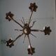 Chandelier in bronze 5 light rock