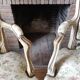 Pair armchairs Louis XV floral convertibles