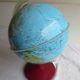vintage world map, burgundy plastic base