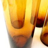 Amber blown glasses