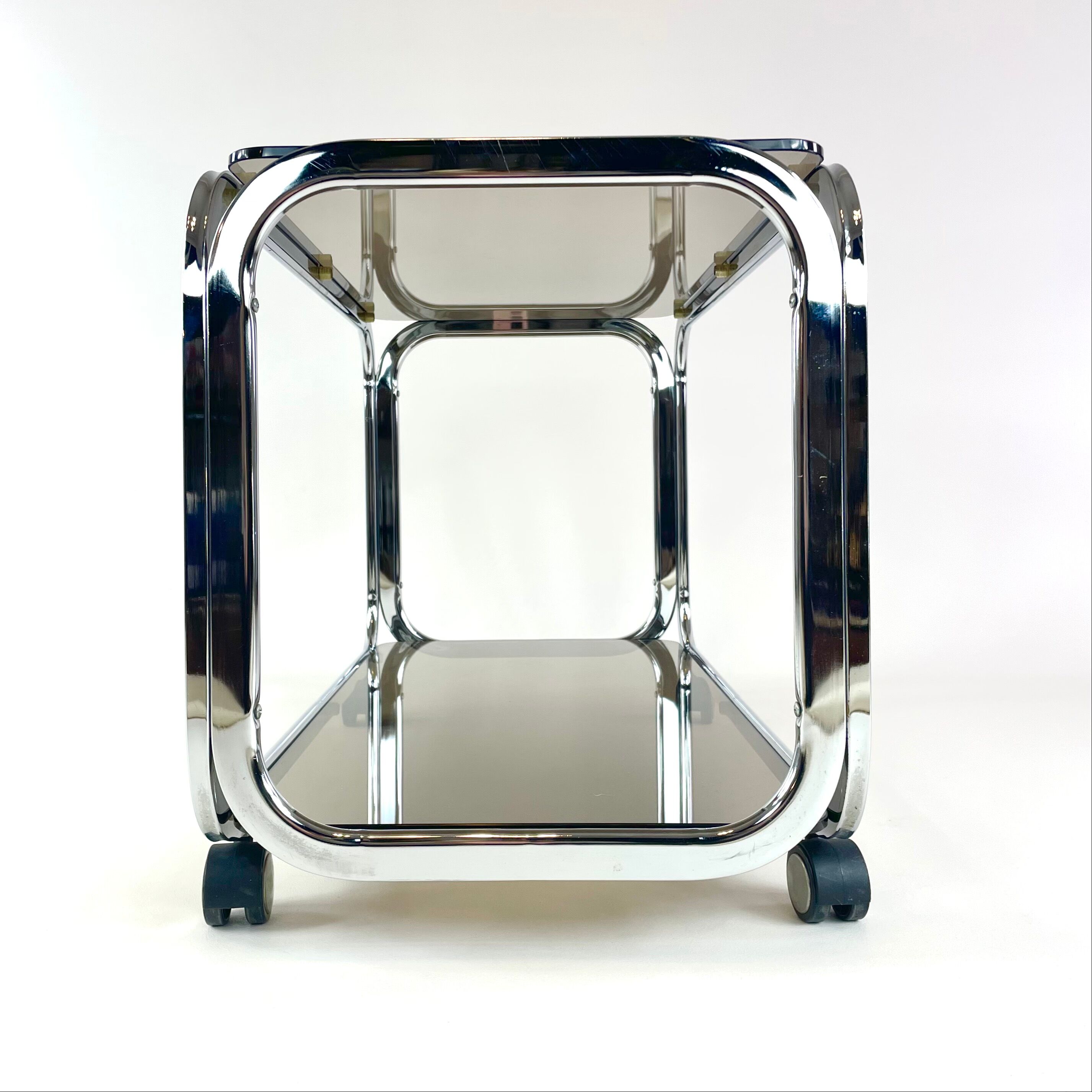 Seventies tubular serving trolley