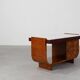 Belgian Art Deco Cabinet in Burl Veneer with Marble and Glass, circa 1930