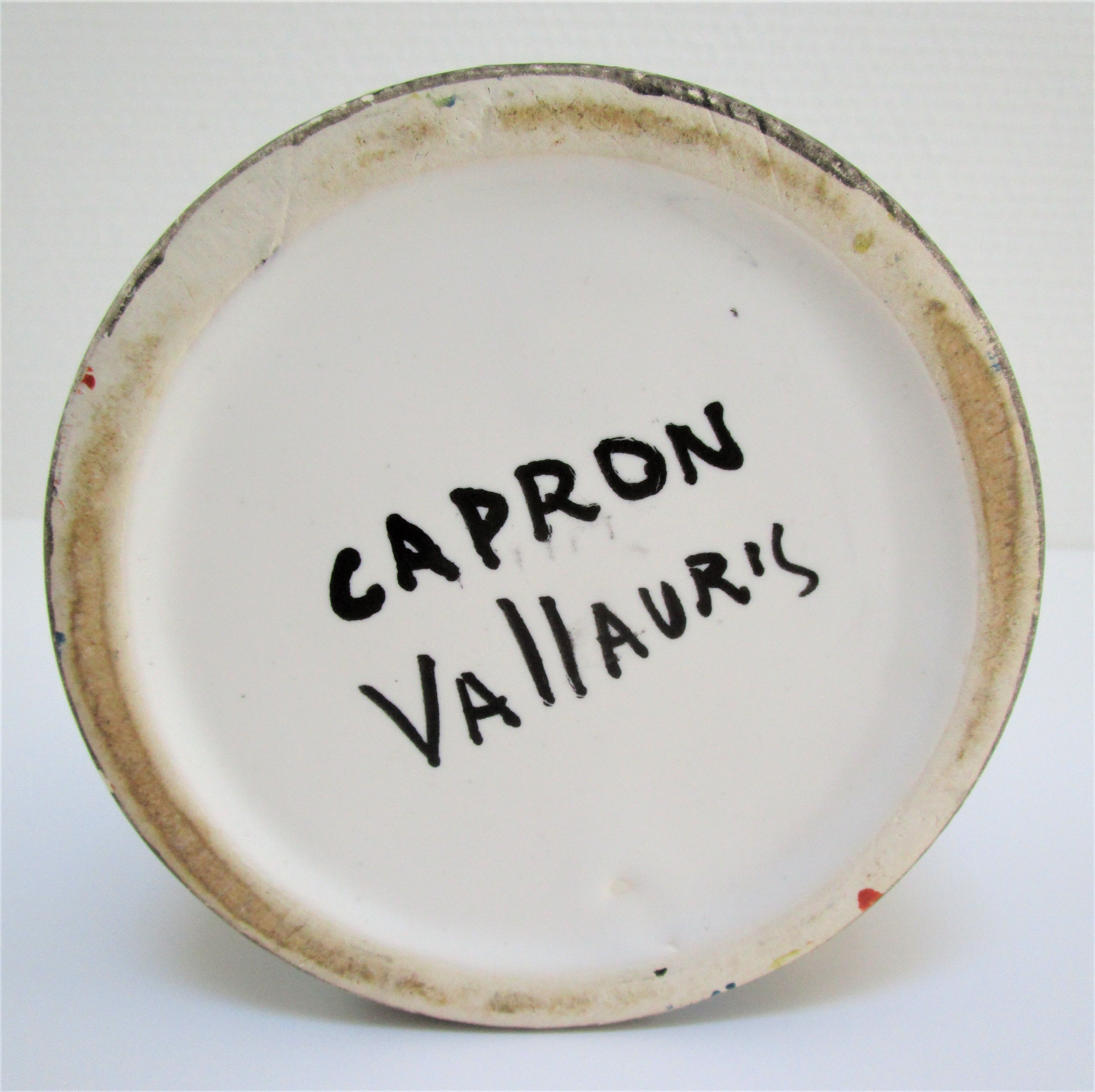 Ceramic sugar pot vallauris decoration pyjamas Roger Capron