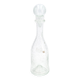 Clear bubbled glass carafe bottle from Biot, 1970s