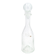 Clear bubbled glass carafe bottle from Biot, 1970s