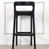 Burnt wood counter stools
