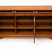 French buffet sideboard in solid fruitwood in Louis-Philippe style.