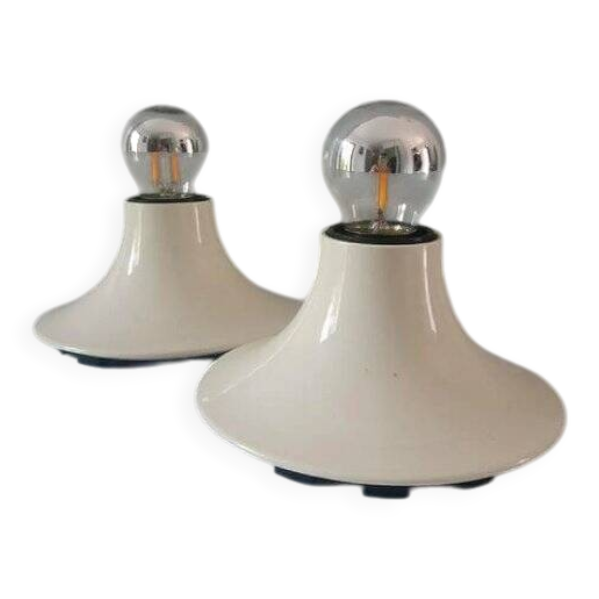 Vintage lamp pair by Vico Magistretti from the 1970s.