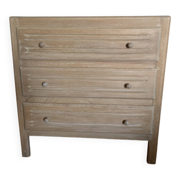 Vintage stripped solid pine chest of drawers