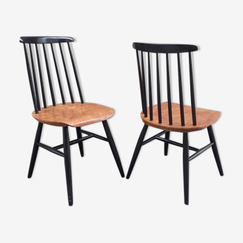 Deux chaises bistrot vintage scandinaves