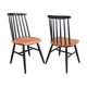 two vintage Scandinavian bistro chairs