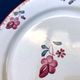 Plates Digoin Sarreguemines fleuries 19th century series Margaret pink flowers