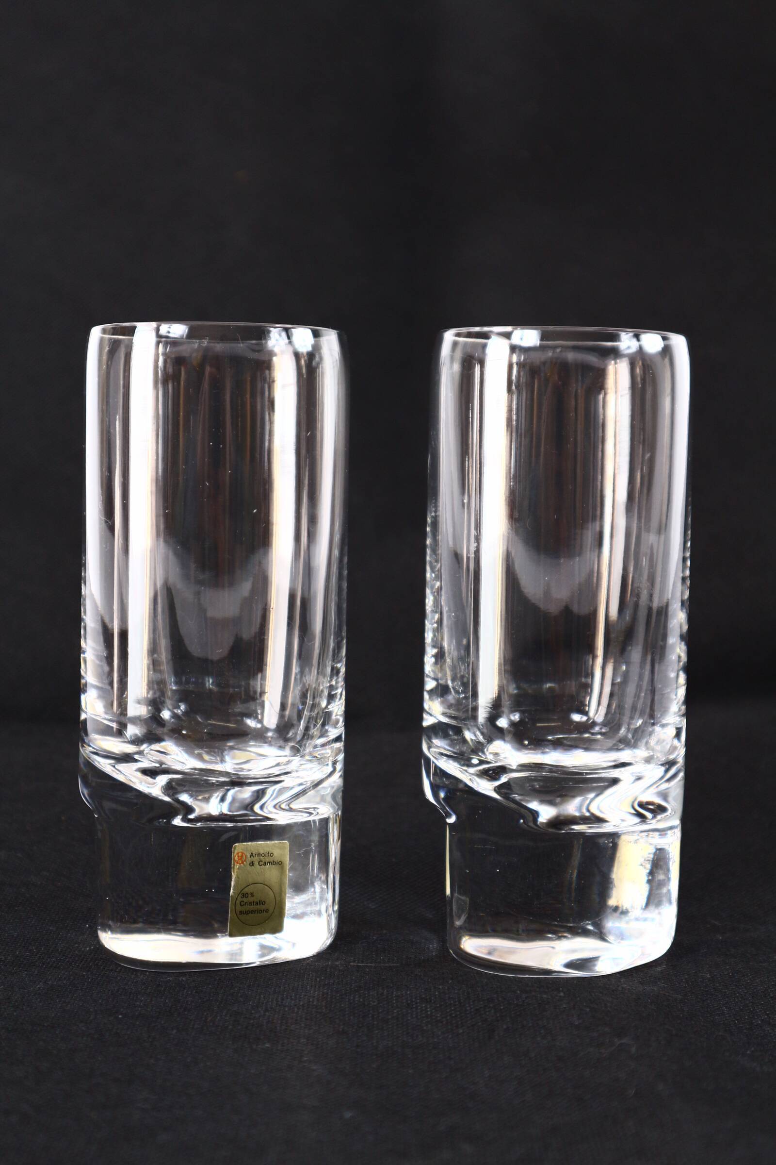 Pair of Arnolfo glasses by designer Marco Zanuso vintage