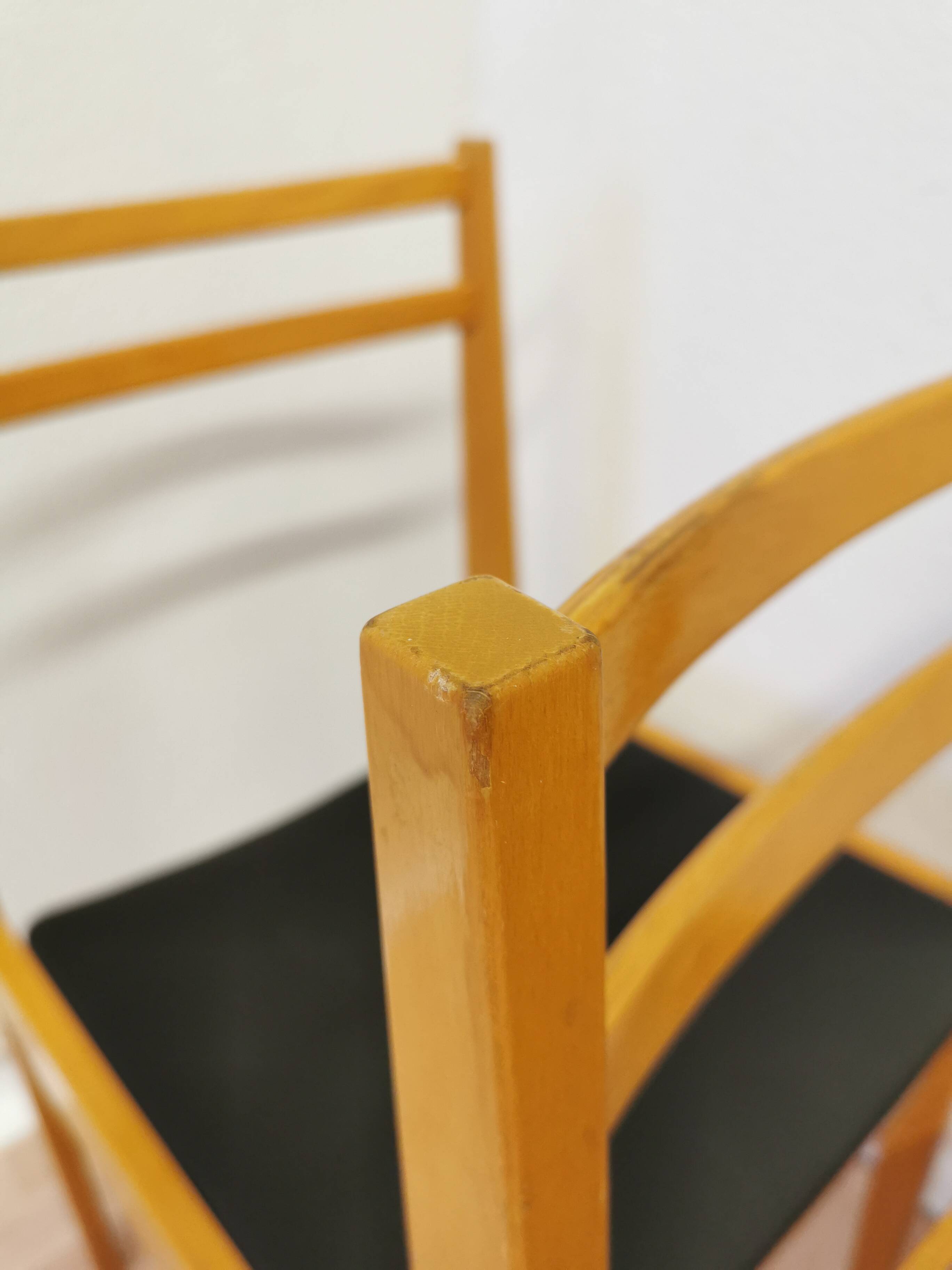 Chaises de salle à manger en bois scandinaves vintage - Branko Ursic STOL Kamnik, ensemble de 2