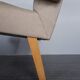 Pair of Jitona armchairs reupholstered Beige Fabric, Czech 1960s